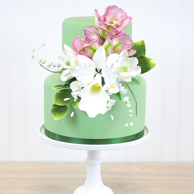 Global Sugar Art Lily of The Valley Sugar Cake Flowers Filler Spray, White, 5 Count by Chef Alan