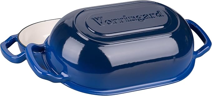 Enameled Cast Iron Sourdough Bread Oven, Dutch Oven, Loaf Cast Iron Bread Pan for Homemade Bread
