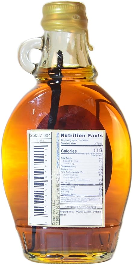 Vanilla Maple Syrup - For Pancakes and Waffles ??Made With Pure Maple Syrup And Vanilla Bean - By