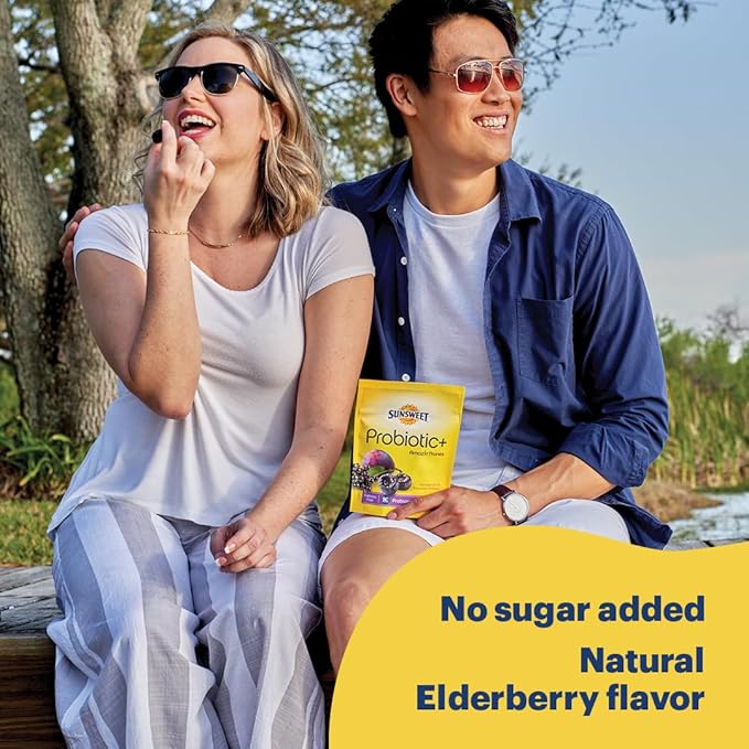 Sunsweet Pitted Prunes with Probiotics - Unsweetened, Dried, Gluten Free & Unsulphured - Natural
