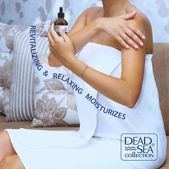 Dead Sea Collection Body Oil for Dry Skin - Collagen & Vitamin E - Moisturizing & Nourishing