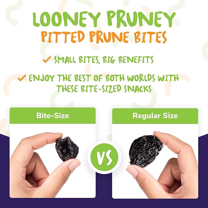 Looney Pruney Pitted Dried Prunes for the Entire Family | Always California-Grown | Kosher | No