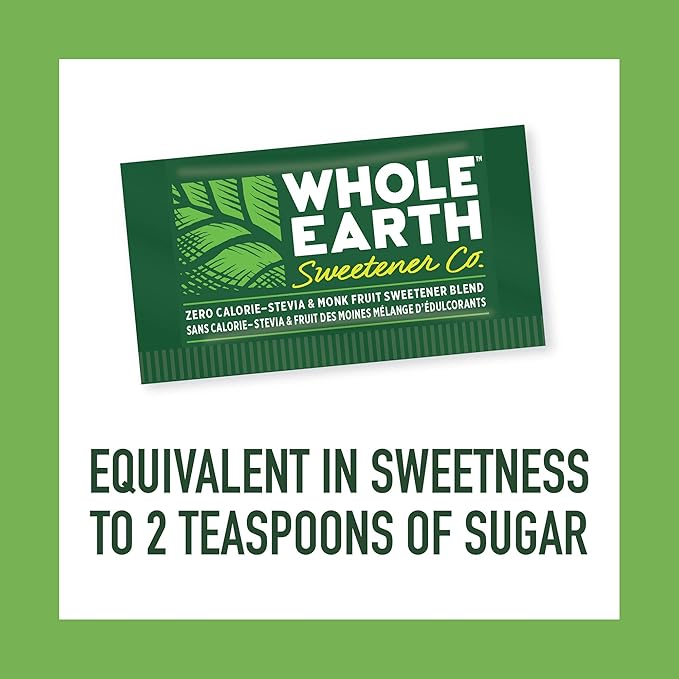 Whole Earth Sweetener Co. Stevia & Monk Fruit Sweetener, Erythritol Sweetener, Stevia Packets