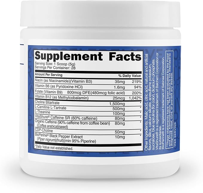 TransformHQ Everyday Boost Shot 28 Servings (Blue Raspberry) - Non-GMO, Gluten-Free, Powder