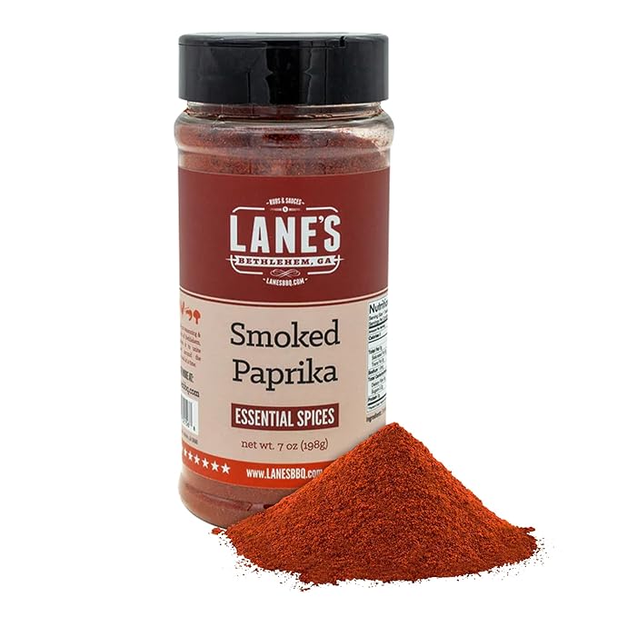 Lane's Smoked Paprika Powder, All-Natural Smoked Paprika Seasoning, Goes Well with Meat, Pork, and