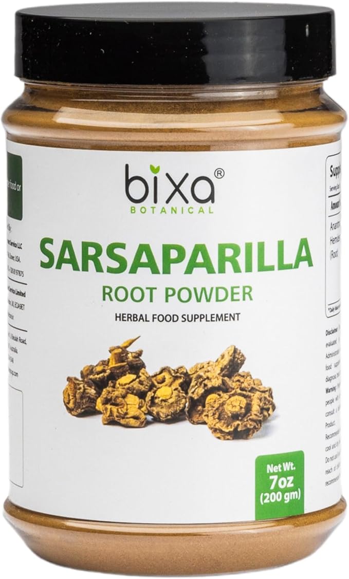 bixa BOTANICAL Sarsaparilla Root Powder | HEMIDESMUS INDICUS | Anantmool | 200 Grams / 7 OZ |