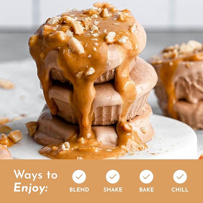 JUST INGREDIENTS Creamy Peanut Butter Chocolate Protein Powder ??30-ServingBlend with Grass-Fed