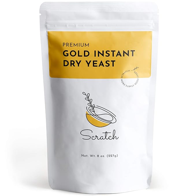 Scratch Gold Yeast - Instant Dry Yeast for a Rapid Rise - Add Straight to Dry Mix - Perfect for