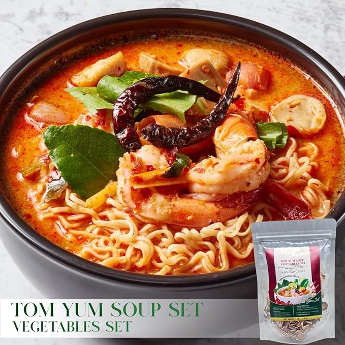 Thai Spice Mix for Tom Yum Soup, 30g, Makes 2-4 Servings, Chili, Galangal, Lemongrass, Lime Leaves
