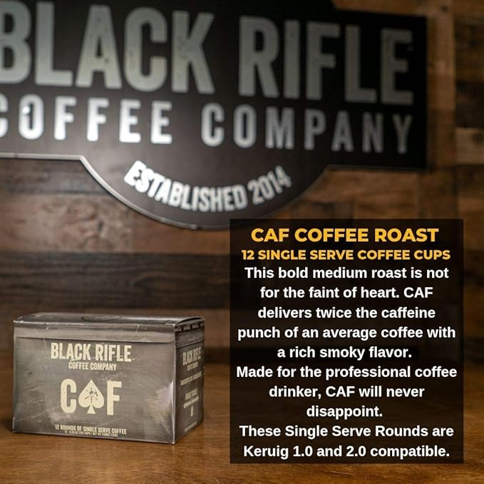 Black Rifle Coffee Company Medium Roast K Cups - Single Serve K Cups Coffee Pods - Kcup Pods