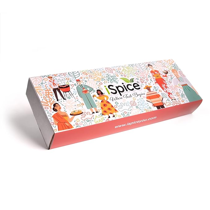 iSpice-Spices and Seasonings Sets Includes Middle Eastern Moroccan Harissa Ras El Hanout Asian