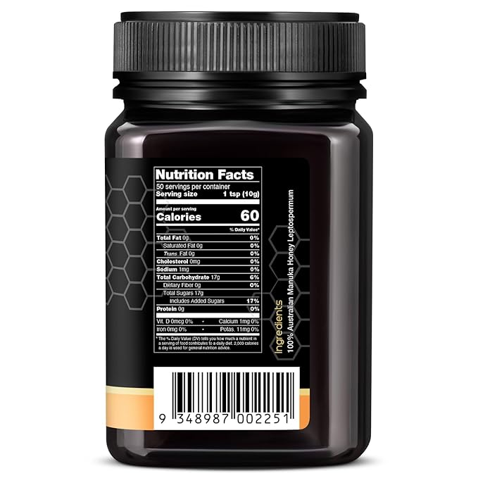 Nature’s Gold Raw Manuka Honey, MGO 829+ | Authentic MGO, Australian Honey, Non-GMO, 100% Pure