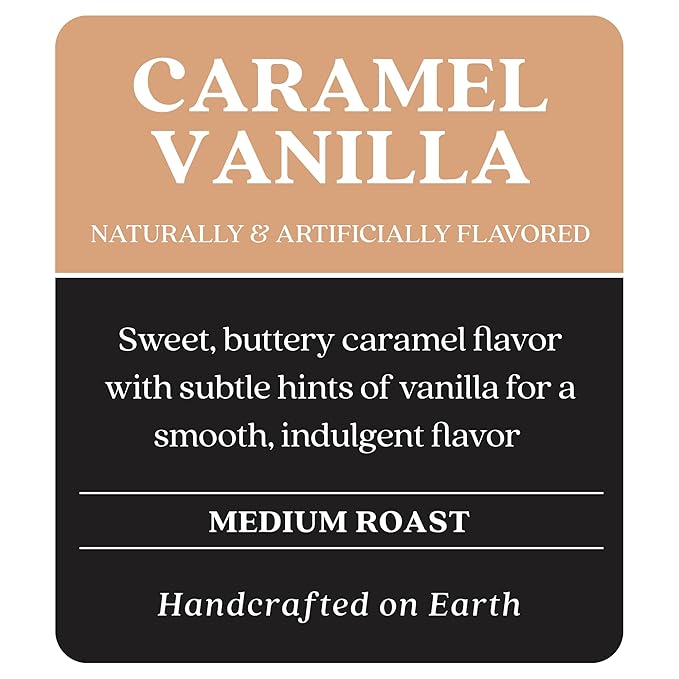 Copper Moon Single Serve Coffee Pods for Keurig K-Cup Brewers, Medium Roast, Caramel Vanilla Blend