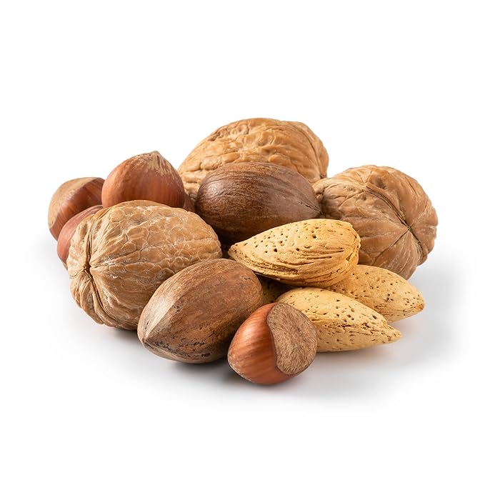 NUTS U.S. ??Mixed Nuts In Shell (Almonds, Walnuts, Hazelnuts, Pecans) | No Added Colors and No