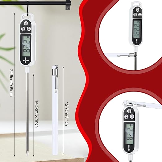 Meat Food Thermometer Food with Probe Water Liquid Instant Read Digital Thermometer Kitchen Cooking