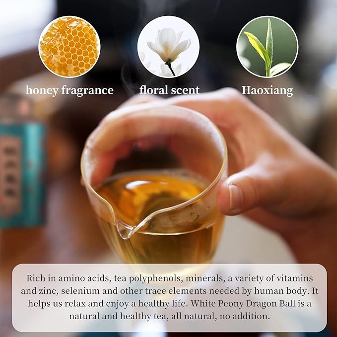 XIXICHA White Tea White Peony Tea 2013 Old White Tea Chinese Tea Fuding Dragon Pearls Tea7oz bai mu