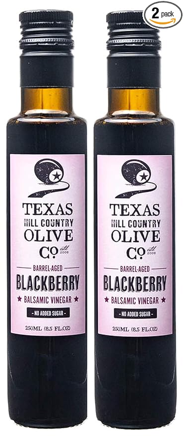 Blackberry Balsamic Vinegar - Gourmet Barrel Aged Infused Balsamic Vinegar - Great for Dressing