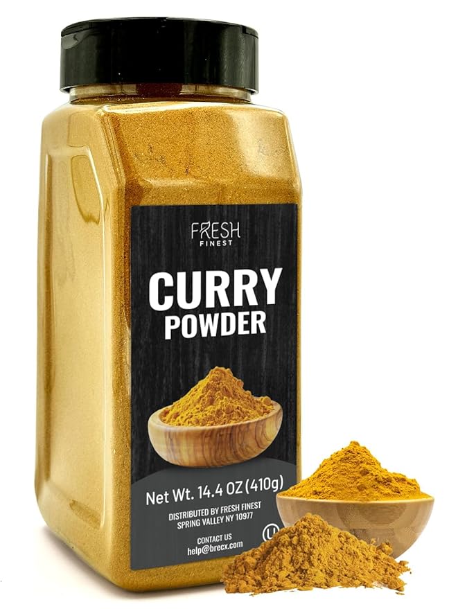 Fresh Finest Curry Powder - 14.46oz (410G) - Authentic Blend of Spices, Perfect for Culinary