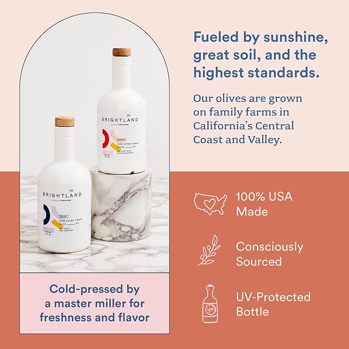 Brightland California Olive Oil Extra Virgin, The Duo ??First Cold-Pressed Olive Oil Made with