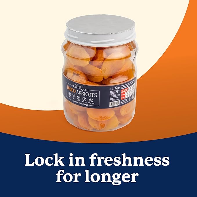 Eastanbul Dried Apricots, 2lb, Apricots Dried Fruits Snacks, No Sugar Added, Premium Turkish Fruit