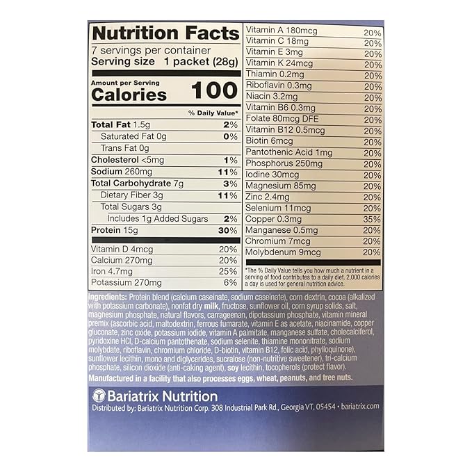 PROTIFIT - High Protein Pudding/Shake Mix, 15g Protein, Low Calorie, Low Fat, Low Carb, Aspartame