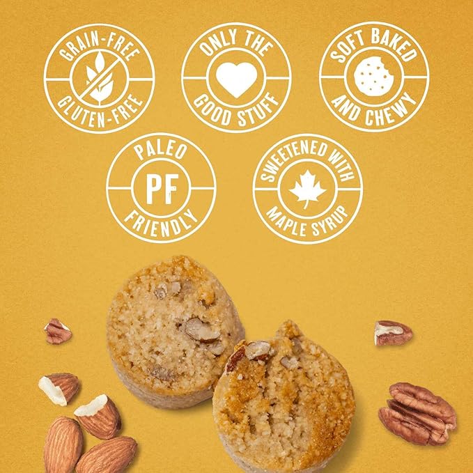 Ona Maple Pecan Cookies 4-pack, Ready to eat, Gluten free, Grain free, Dairy free, Paleo, Vegan