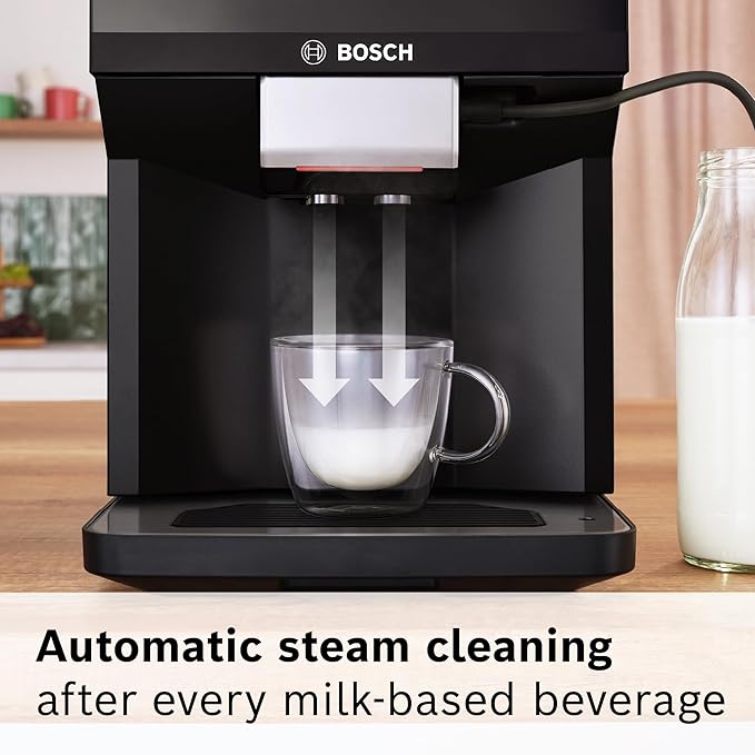 Bosch 500 Series Fully Automatic Espresso and Coffee Machine – Touch Control Panel, Milk Hose
