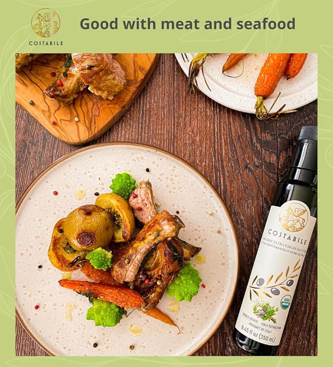 Herbed Olive Oil - Extra Virgin Tuscan Herb Olive Oil from Italy - Perfect for Infused
