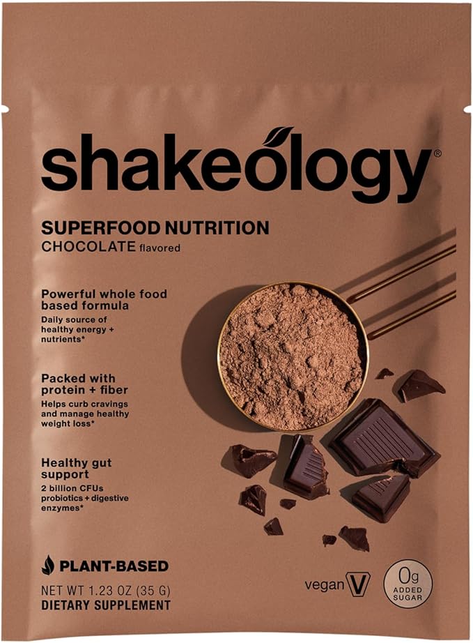 Shakeology 0g Added Sugar Plant-Based Vegan Protein Powder ??Gluten-Free Superfood Shake with