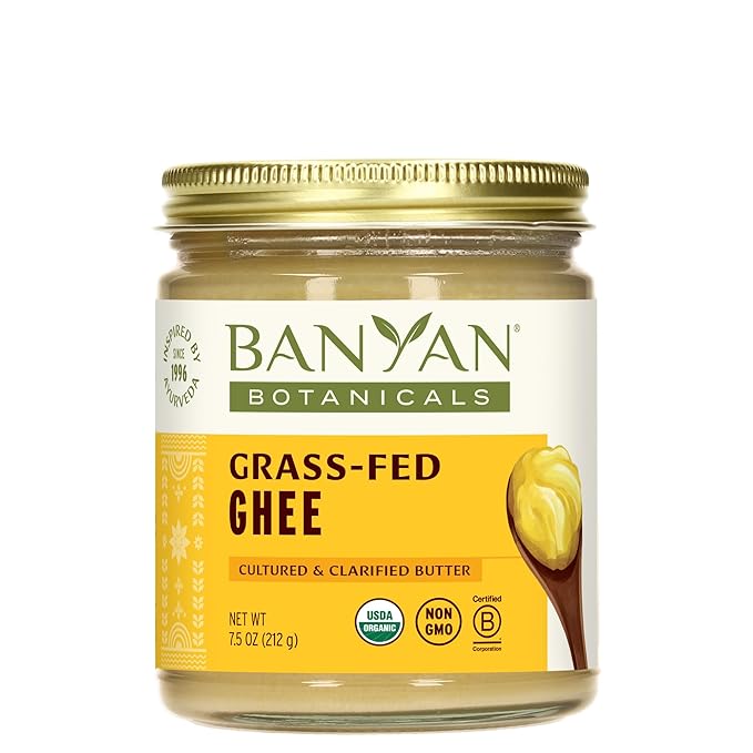 Banyan Botanicals Grass-Fed Ghee ??Original Cultured Organic Ghee (Clarified Butter) ??Tasty Oil &