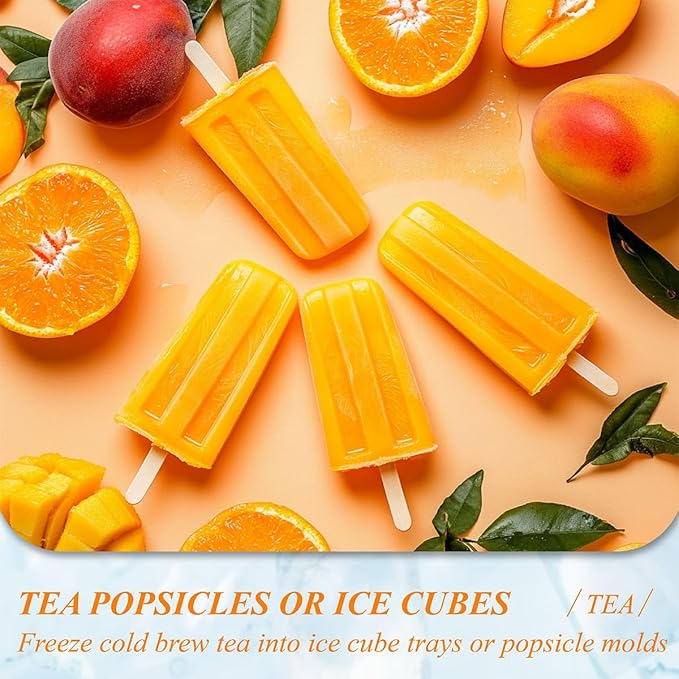 WT WEETEE Mango Peach Iced Tea, 100 Count Cold Brew Tropical Fruit Flavored Iced Tea Bags