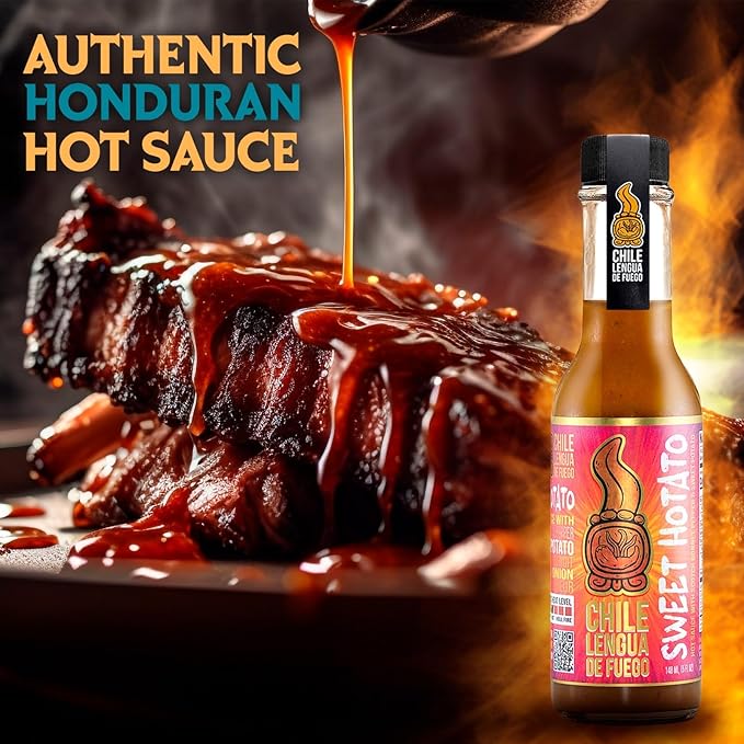Hot Sauce | Chile Lengua de Fuego (Pack of 3, sweet hotato)