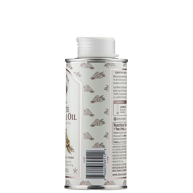 La Tourangelle, White Truffle Oil, Complex Gourmet Earthy Flavor for Drizzling over Pasta, Popcorn