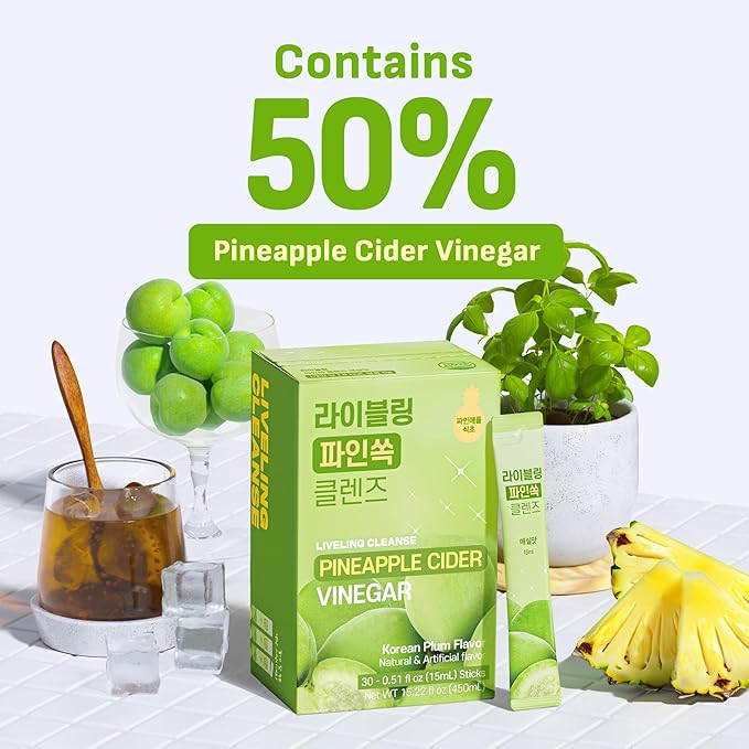[Liveling] Pineapple Cider Vinegar Drink Stick ??Korean-Plum Flavor | Supports Digestion, Daily