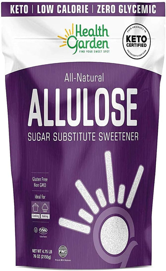 Health Garden Allulose Sweetener - Gluten and Sugar Free - Zero Net Carb - Non GMO - Kosher - Keto