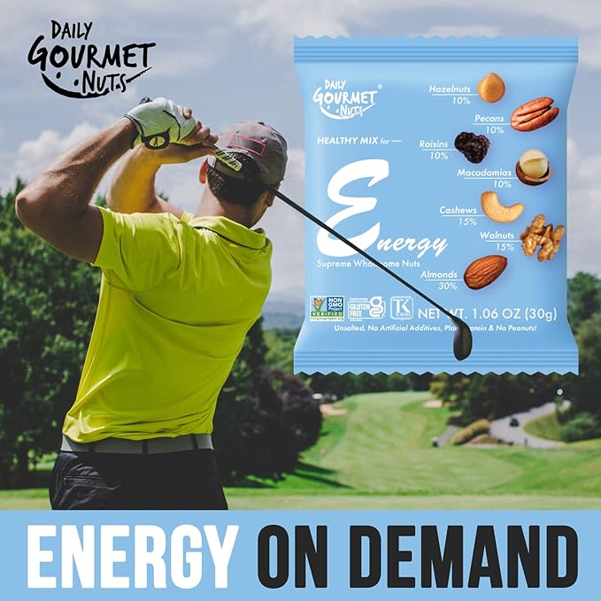 Daily Gourmet Nuts - Energy Mix/Healthy Trail mix Individual Packs/Premium Nuts & Dry