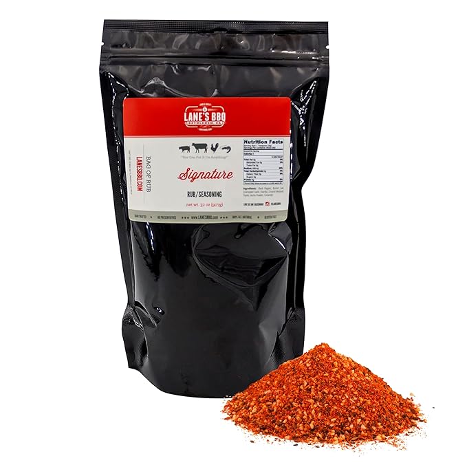 Lane's Signature BBQ Seasoning Rub, All-Natural BBQ Seasonings and Rubs, Perfect for Beef, Meat