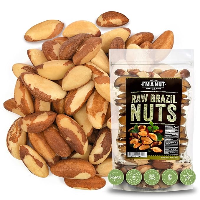 I’m A Nut Brazil Nuts, Raw, 16 oz (1 lb) | Distinct and Superior to Natrual | No PPO | Non GMO |