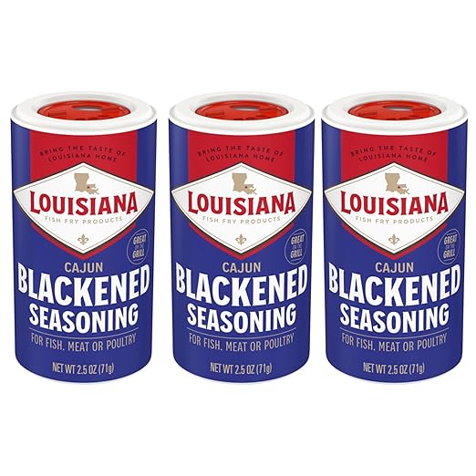 Louisiana Fish Fry Cajun Blackened Seasoning, 2.5 Ounce - 3 per case.