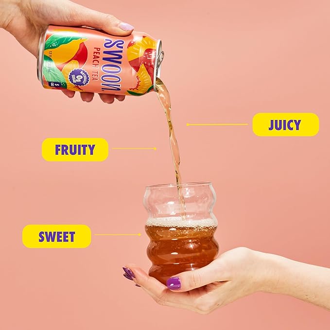 Swoon Peach Tea - Sugar Free, Low Carb, Paleo-Friendly, Gluten Free - Flavored Keto Drinks Made