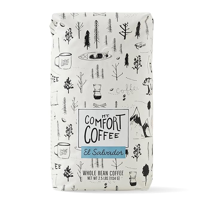 Mt. Comfort Coffee El Salvador Medium Roast, 2.5lb - Flavor Notes of Honey, Tangerine, & Chocolate