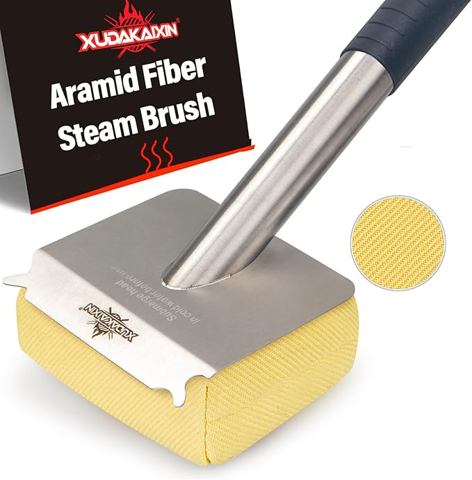 Grill Brush Bristle Free,BBQ Replaceable Scraper Cleaning Head,Safe Grill Accessories for Cast Iron