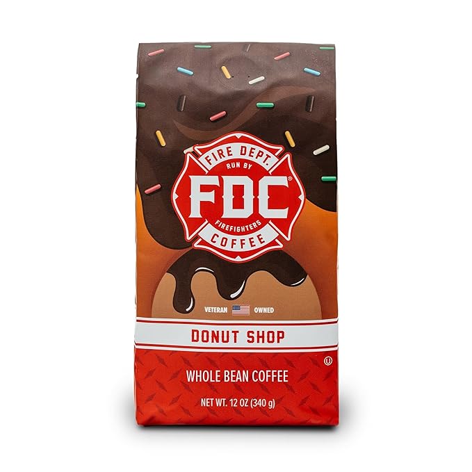 Fire Department Coffee - Gives Back to Firefighters - Sweet & Smooth Donut Shop Coffee Beans
