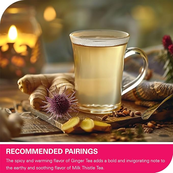 WT WEETEE Milk Thistle Tea Bags, Made with 100% Pure Milk Thistle Seeds, Natural Caffeine-free