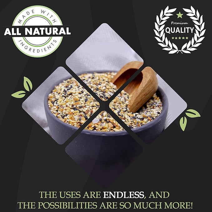 The Spice Lab Everything Bagel Seasoning Blend - 4.6 oz Shaker Jar - Premium Everything Seasoning