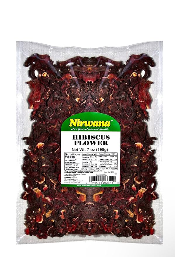 Premium Dried Hibiscus Flowers ??Whole Flower Petals for Herbal Infusions, Loose Leaf Blends, and