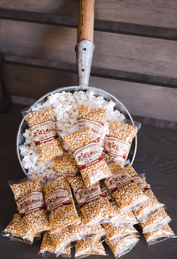 Amish Country Popcorn | 24 (4oz Bags) Baby Yellow Popcorn | Old Fashioned, Non-GMO and Gluten Free