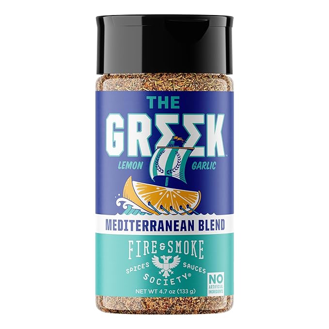 Fire & Smoke Society The Greek Seasoning Blend | Mediterranean Seasoning & Flavors for Fish