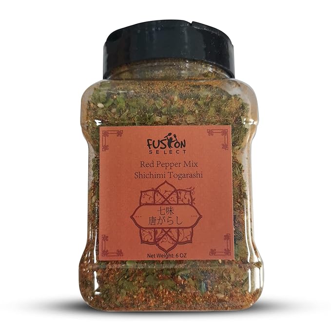 Fusion Select 6 Oz Shichimi Togarashi Seasoning - Japanese 7 Spice Japanese Seasoning Japanese