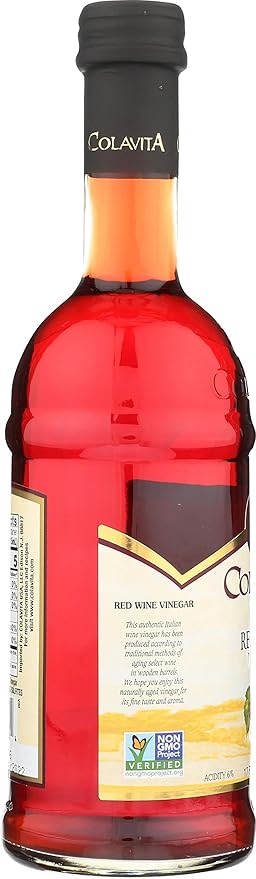 Colavita Red Wine Vinegar Red Wine Vinegar Pack of 2 Glass Bottle